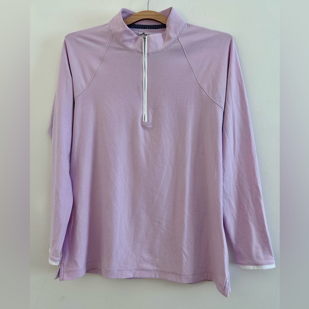 Women’s Peter Millar Golf Pullover Large Purple - image 2